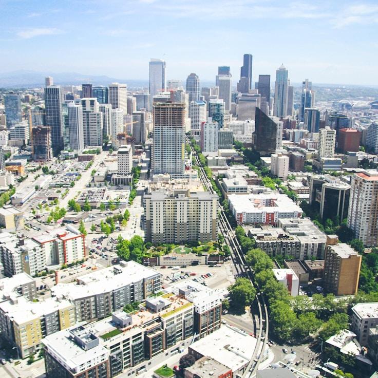 City skyline in Milano, Italy
